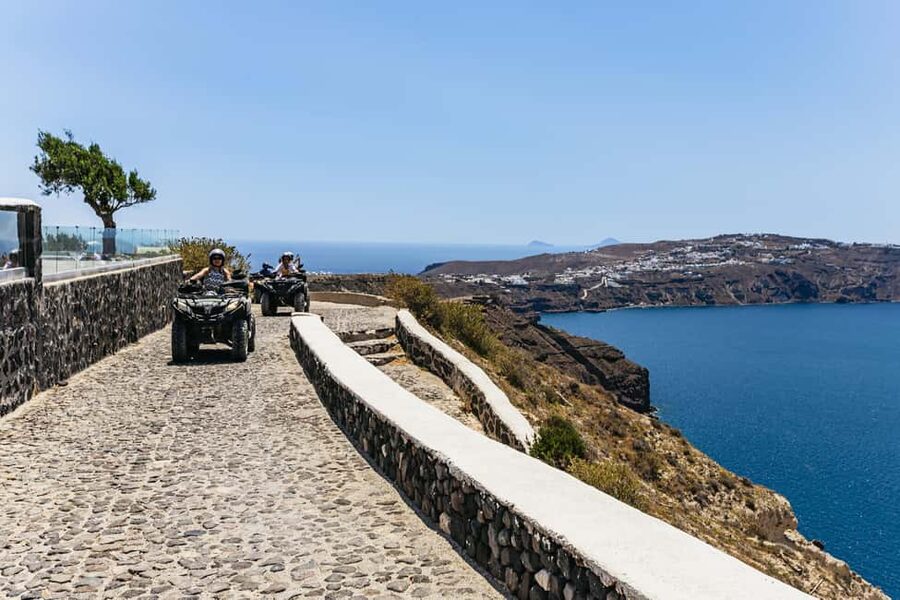 Santorini: ATV Quad Bike Tour with Lunch - Vlichada Beach and the volcanic cliffs