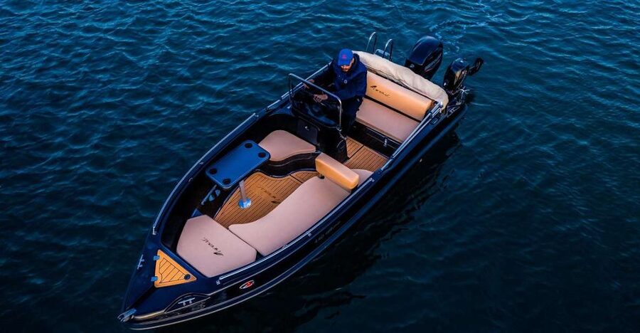 Santorini Boat Cruise -License Free- - Taking the wheel from Vlichada