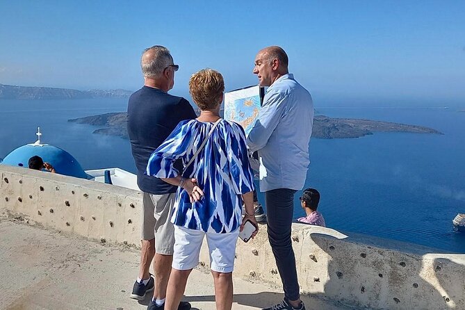 Santorini Cable Car-Free & Stress-Free Private Island Tour - Perivolos adds black sand and open sea