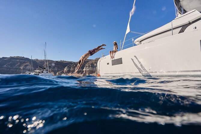 Santorini: Caldera Private Catamaran Cruise with Meal & Drinks - What the $649.58 price really buys