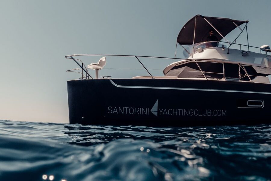 Santorini: Caldera Private Power Catamaran Cruise - A meal that makes the price easier to understand