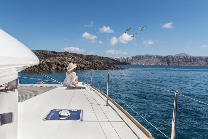 Santorini Caldera Sailing Tour with BBQ Lunch and Drinks - Pickup, cruise-ship timing, and booking details