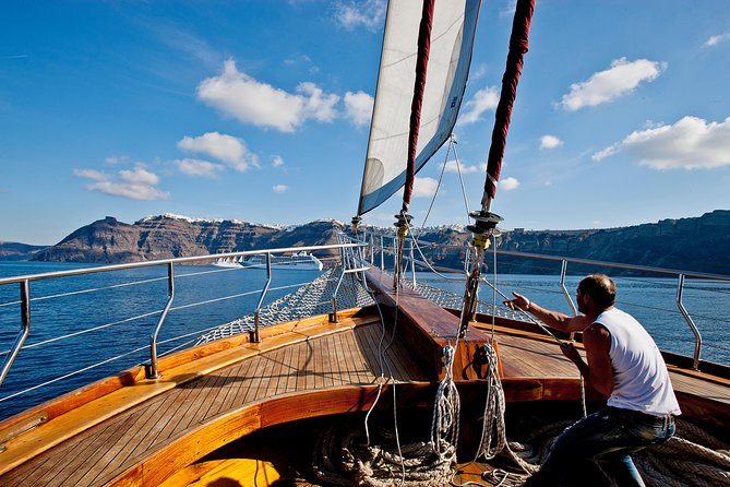 Santorini Caldera Sunset Sailing Cruise with Dinner and Wine - What the $96.79 price really buys you