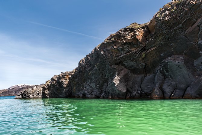 Santorini Caldera Sunset Sailing Cruise with Dinner and Wine - The volcano hike and its stark volcanic scenery