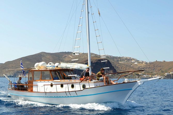 Santorini Caldera Sunset Traditional Cruise with Meal and Drinks - Vlychada is the final port