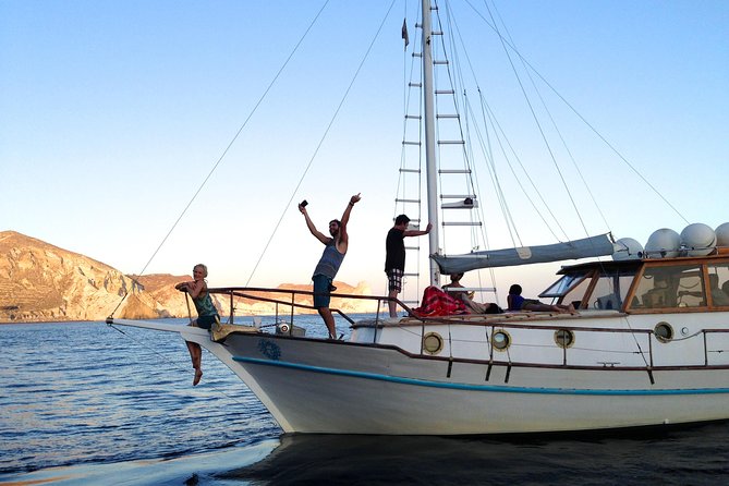 Santorini Caldera Sunset Traditional Cruise with Meal and Drinks - Starting at Ammoudi Bay below Oia