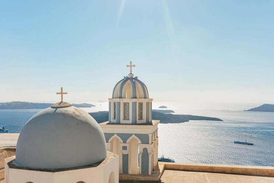 Santorini: Caldera Trail Guided Hike and Sunset Viewing - Sunset above Oia without the usual crush