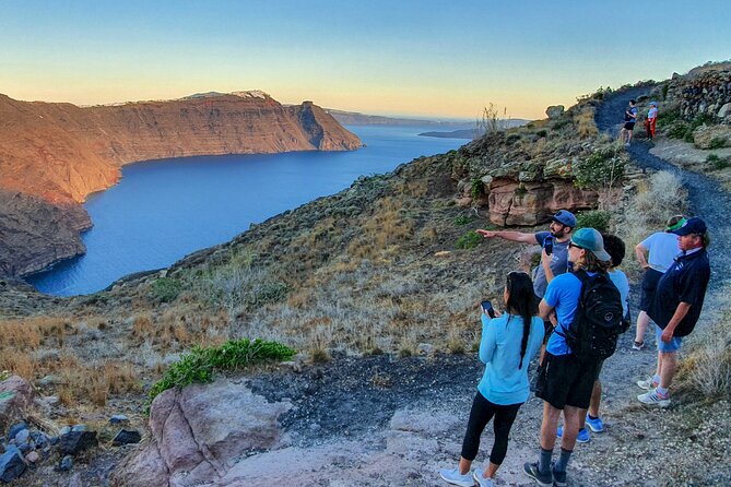 Santorini : Caldera Trail Hike and Sunset - The Prophet Elias chapels and picnic stop