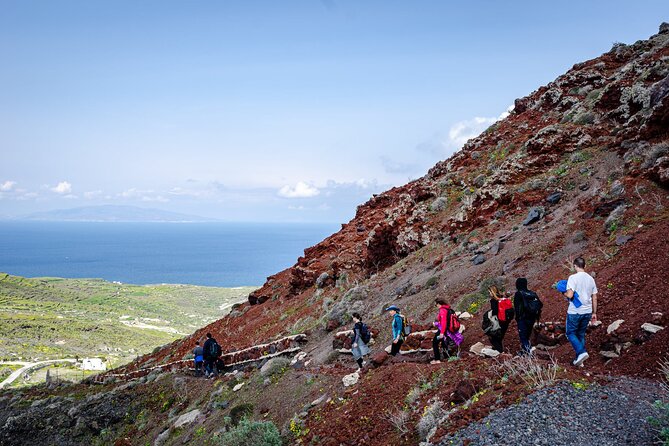 Santorini : Caldera Trail Hike and Sunset - Sunset from the hilltop