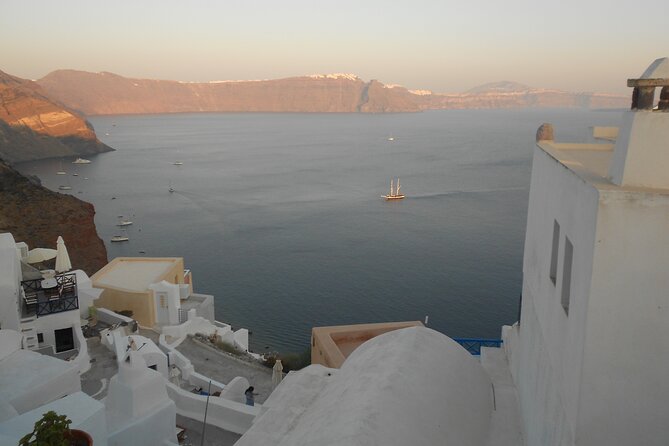 Santorini car tour with a local - Perivolos Beach and the black volcanic sand