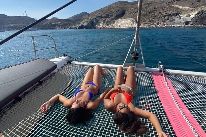 Santorini Catamaran Cruise – 5-Hour Private Sailing Experience - Seeing Santorini Volcano up close