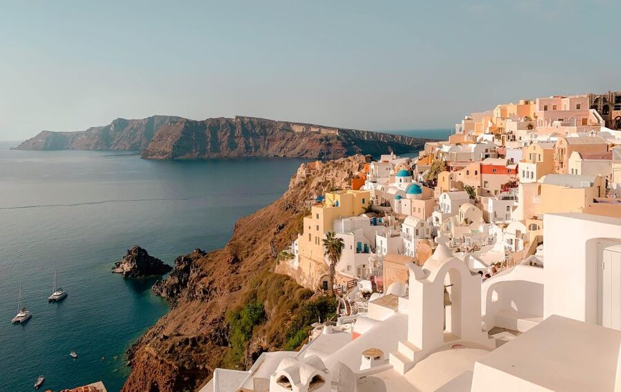 Santorini Catamaran Sunset Skyline Cruise - Lunch is a substantial Greek spread