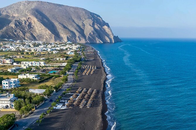 Santorini Chauffeur - The black beach adds a different side of Santorini