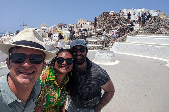 Santorini Classic Highlights and Sightseeing Private Tour - Perissa Black Sand Beach to finish the day