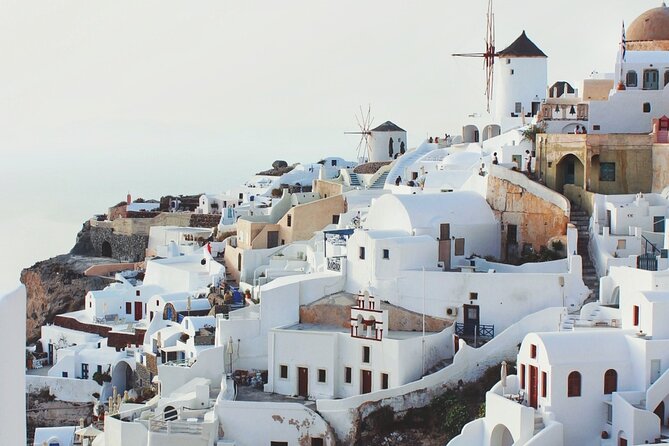 Santorini Classic Highlights and Sightseeing Private Tour - Firostefani and the view toward Skaros Rock