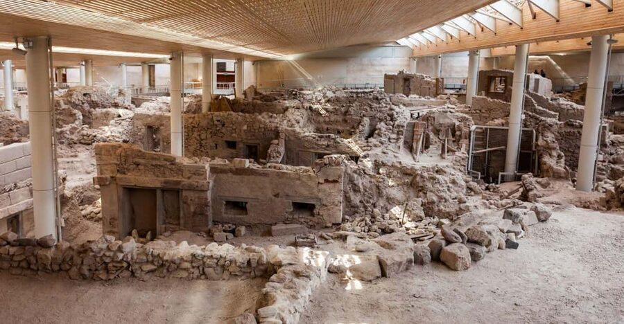 Santorini Cultural Villages and Akrotiri Ruins Private Tour - Key points at a glance