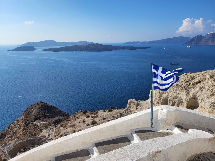 Santorini: Customizable Private Island Day Tour - A private minibus and a blank page