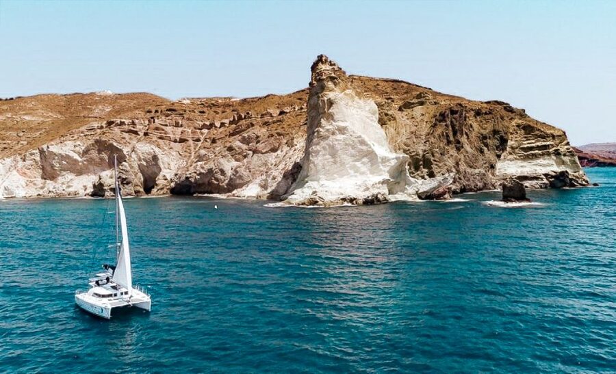 Santorini: Day Cruise with Meal & Open Bar - The crew and the feel aboard