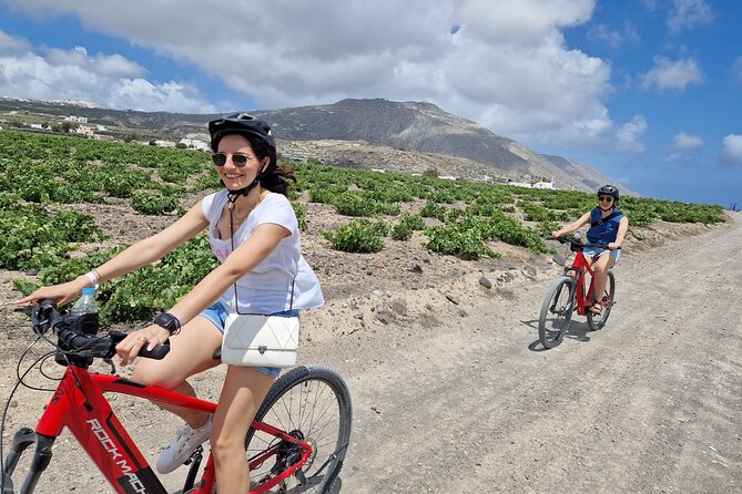 Santorini e-bike sunset tour experience - Akrotiri and the island’s caldera heart