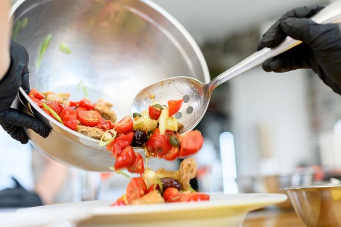 Santorini Farm-to-Table Cooking Class with a Local Chef, Christos - Arriving at Aroma Avlis in Exo Gonia