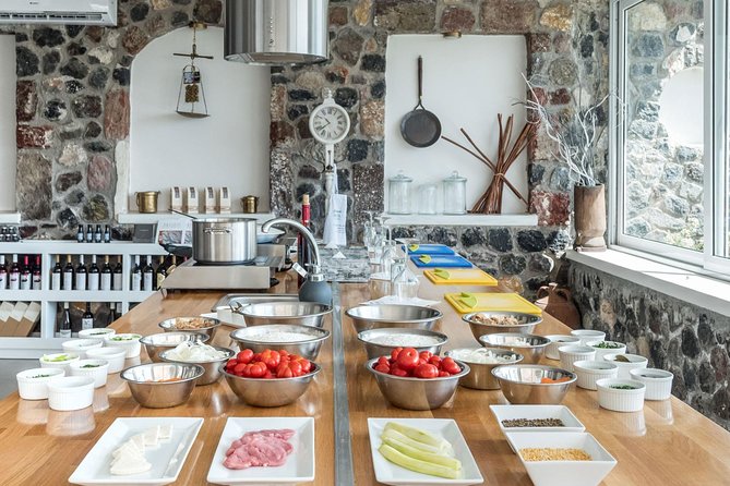 Santorini Farm-to-Table Cooking Class with a Local Chef, Christos - The garden visit makes the cooking more meaningful