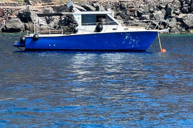 Santorini Fishing Private Cruise boat tour - BBQ, Snorkeling - Snorkeling, swimming, and quiet coves