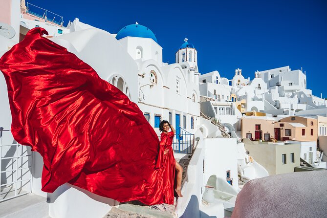 Santorini flying dress photo - Price, extras, and the real value