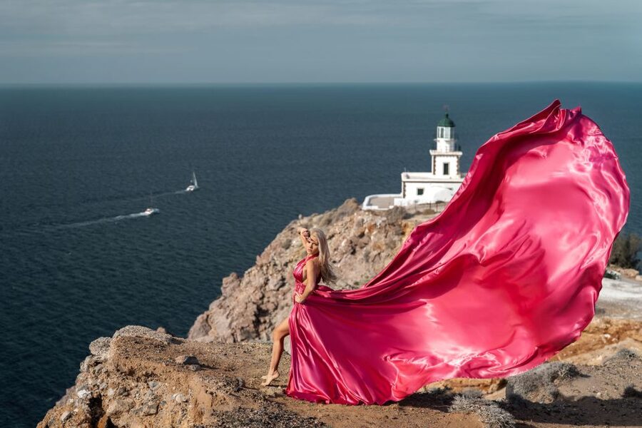 Santorini: Flying Dress Photo © Photoshoot "Express Package" - What happens during the 30-minute session