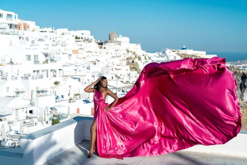 Santorini: Flying Dress Photo © Photoshoot "Express Package" - Is $452 per person good value?