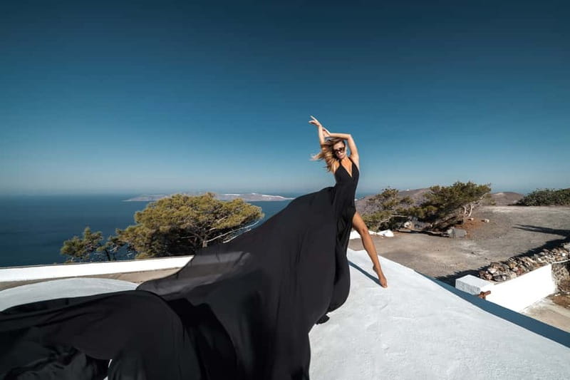 Santorini: Flying Dress Photoshoot - Practical preparation for a smoother session