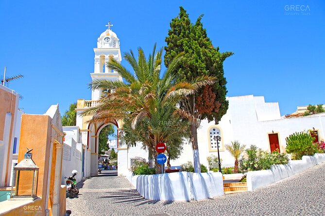 Santorini Full-Day Private Experience Wine Tasting Included - Profitis Ilias, Santorini from above