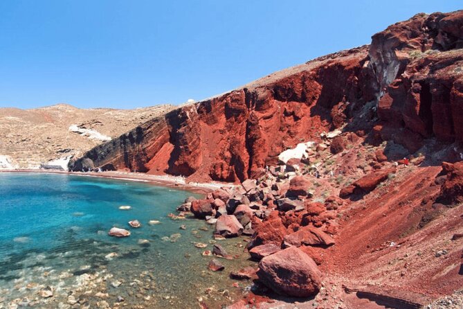 Santorini: Full Island Tour & Sunset with Local Guide & Pick-up - Red Beach: volcanic color in a 20-minute stop