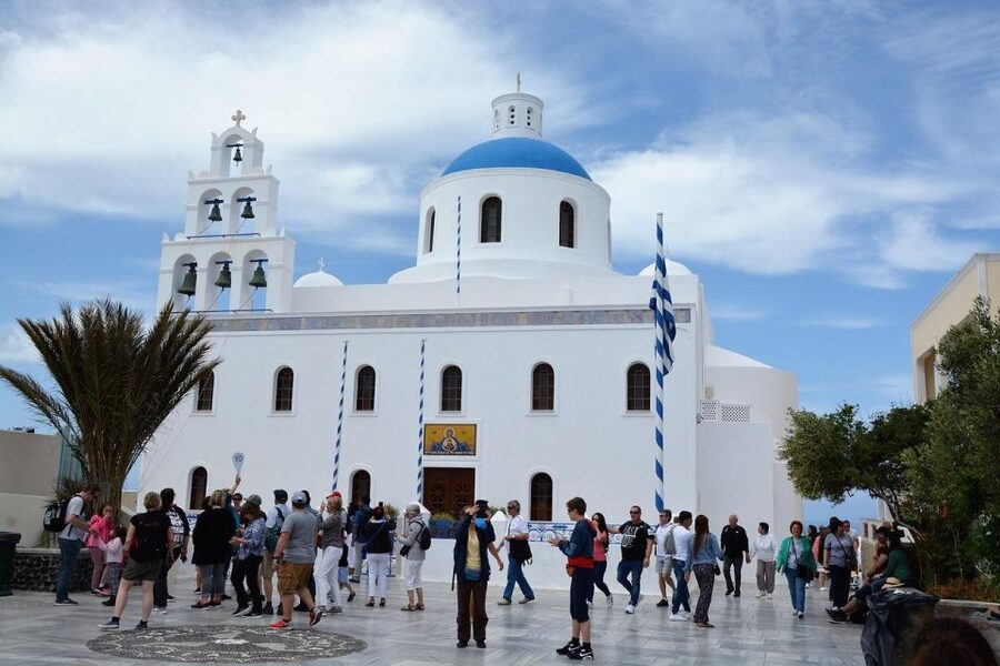 Santorini Fully Customizable Tour - Prophet Elias Monastery and the island’s high point