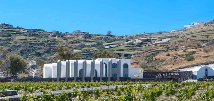 Santorini: Guided Wine Tour with Pickup and Snacks - The five-course meal upgrade