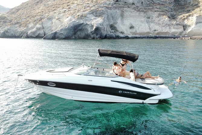 Santorini Half-Day Luxury Private Cruise - White Beach offers a quieter choice