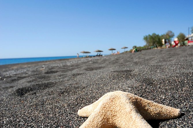 Santorini Highlights: 5-Hour Private Tour with Wine-Tasting - Perissa’s black sand and the beach decision