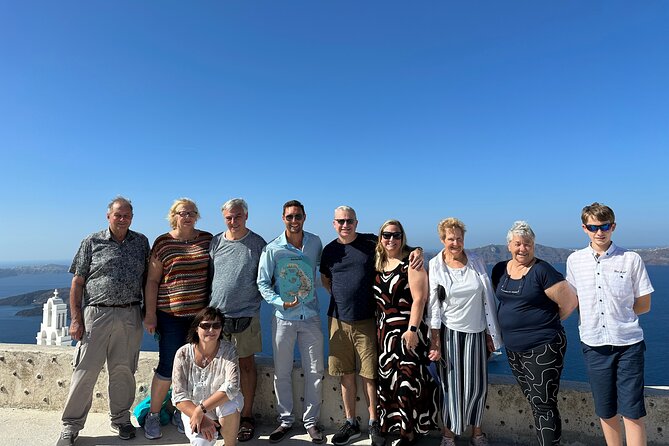 Santorini Highlights Small-Group Tour with Authentic Greek Lunch - Finikia offers a calmer view toward Oia