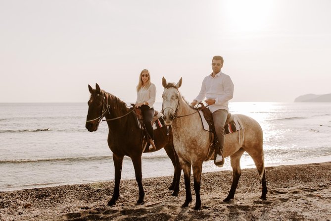 Santorini: Horse Riding to the Black Sandy Beach (Eros beach) - The pace, heat, and physical effort