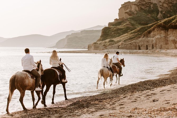 Santorini: Horse Riding to the Black Sandy Beach (Eros beach) - Is $120.94 good value?