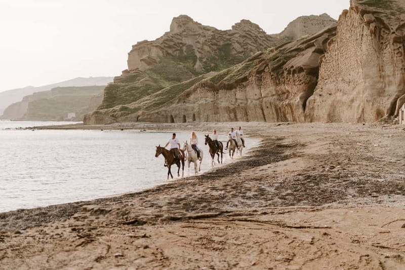 Santorini: Horseback Riding on the Black Sandy Eros Beach - What to bring and how to dress