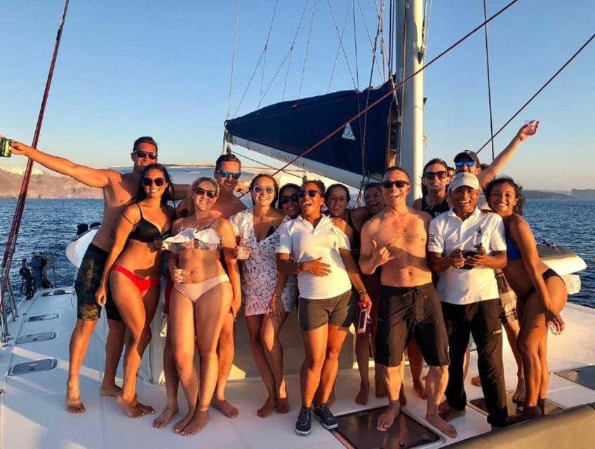 Santorini: Luxury Caldera Cruise with Full Greek Meal - Sunset sailing and the best time to go