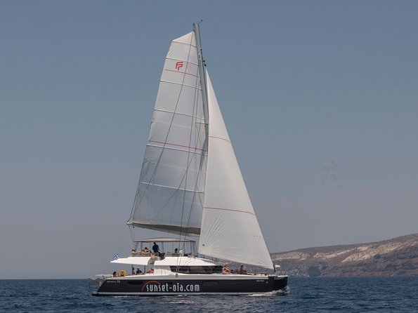 Santorini Luxury Catamaran Day Cruise with BBQ,drinks,transfer - Getting to the boat at Ammoudi Port