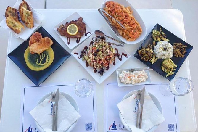 Santorini Luxury Catamaran Day Cruise with BBQ,drinks,transfer - The crew, boat, and group size