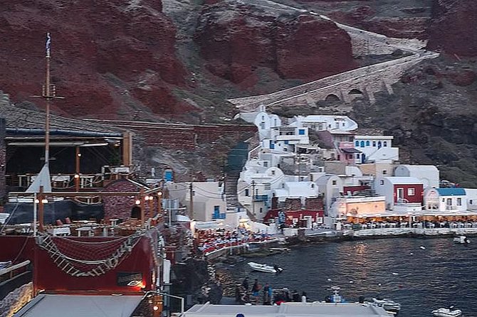 Santorini Luxury private tour for small groups - Kamari Beach and Santorini’s black volcanic shore