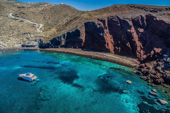 Santorini: Motor Yacht Day Cruise with 5-Course Lunch - Swimming near Santorini Volcano and Mesa Pigadia