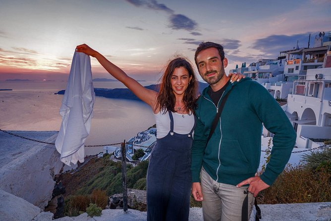 Santorini : Night Hike, Wine Tasting and Dinner - The walk from Fira toward Imerovigli