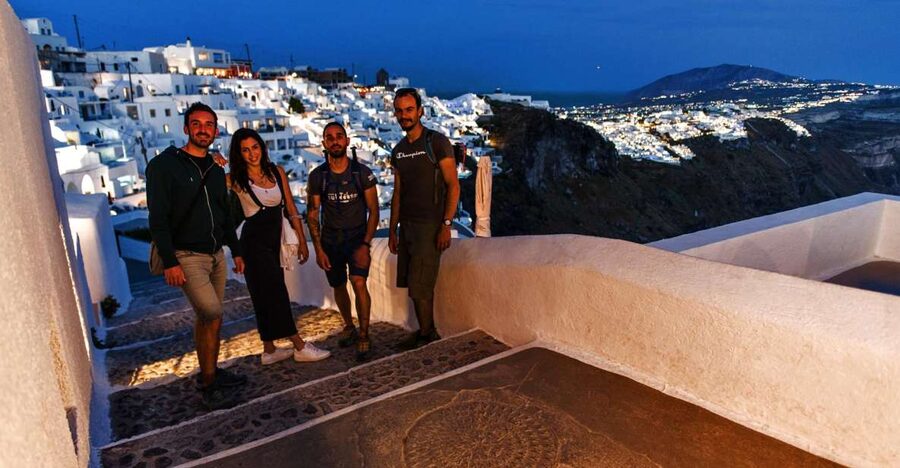 Santorini: Night Hike, Wine Tasting, and Greek Dinner - A quiet start on Santorini’s busiest famous trail