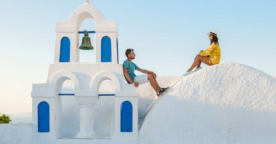 Santorini: Oia Village Professional Photo Shoot - Oia’s blue domes, white walls, and open sea