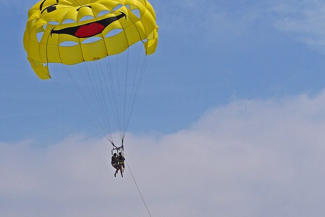 Santorini: Parasailing Flight Experience at Black Beach - Taking off from Santorini’s Black Beach