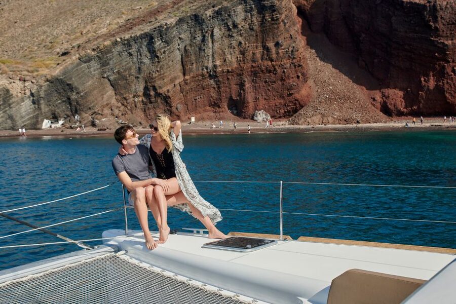 Santorini: Platinum Catamaran Cruise w/ BBQ Meal & Open Bar - Practical advice for a better day